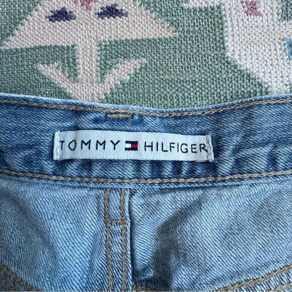 Tommy Hilfiger Womens Denim Jeans Distressed High Waist Boho Jorts - Picture 8 of 12